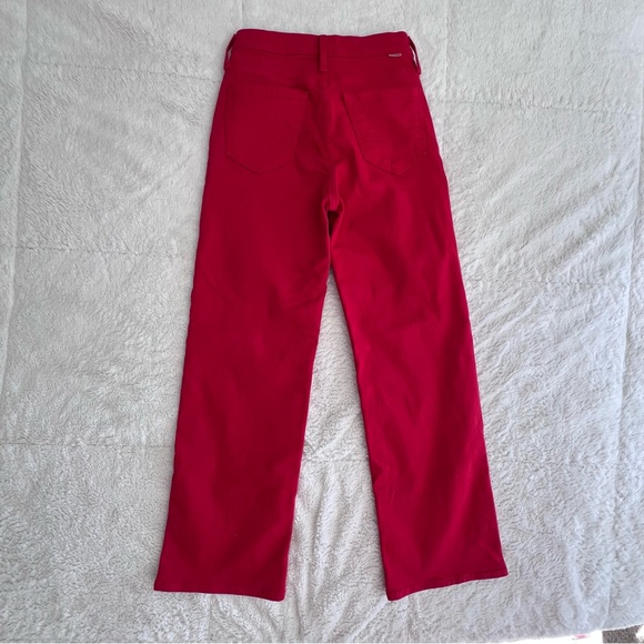 MOTHER High Rise Rambler Ankle Ribbon Red Jeans Women’s 25 1667-763 - Picture 2 of 16